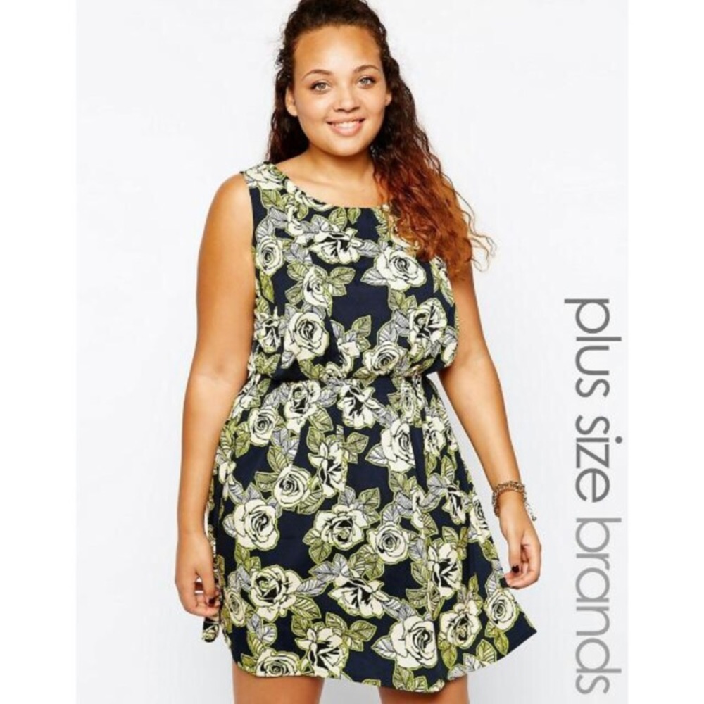 Floral ASOS plus size dress